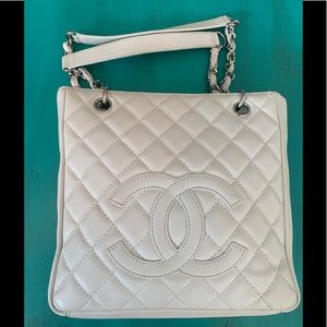 Chanel Petite Shopper Tote in ivory